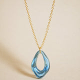 DARK BLUE LOOP PENDANT