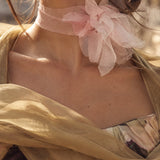 PINK SINGLE FLOWER CHOKER