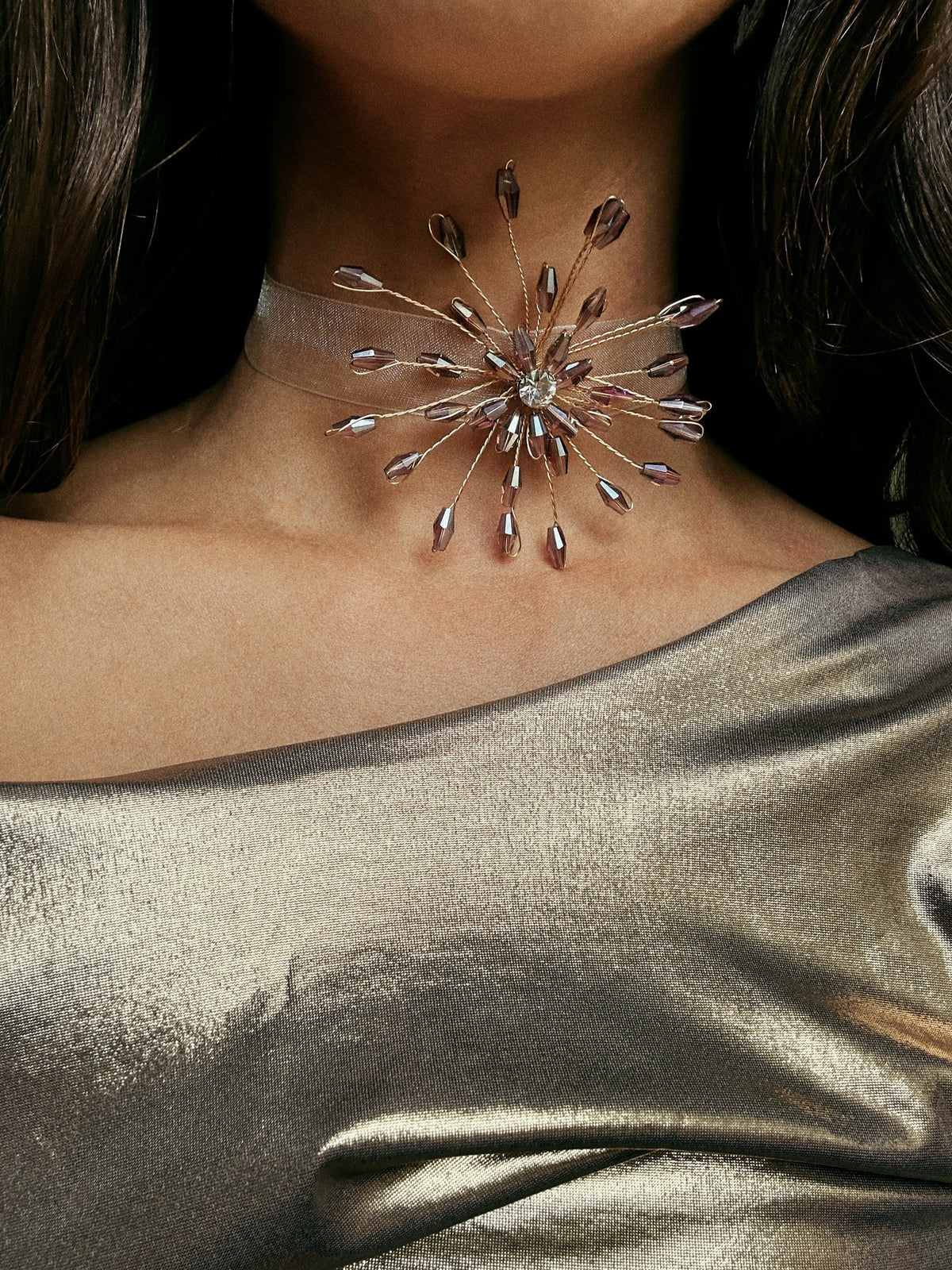 PURPLE STAR CHOKER
