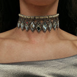 BROWN MIRROR CHOKER