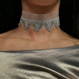 TRIANGLE SILVER CHOKER
