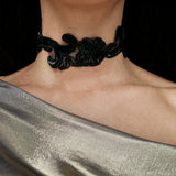 VELOURS NOIR CHOKER