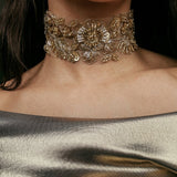 EMBROIDERED LIGHT CHOKER