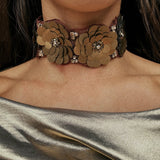 MAHOGANY CHOKER