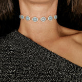 ICE BLUE CHOKER