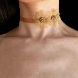 MUSTARD FLOWER CHOKER
