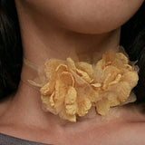 YELLOW FLOWERS CHOKER