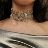 EMBROIDERED LIGHT CHOKER